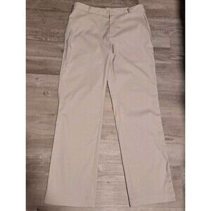 Nike Golf Pants Mens 34x32 Cream Dri-Fit Loose Stretch Straight Lightweight
